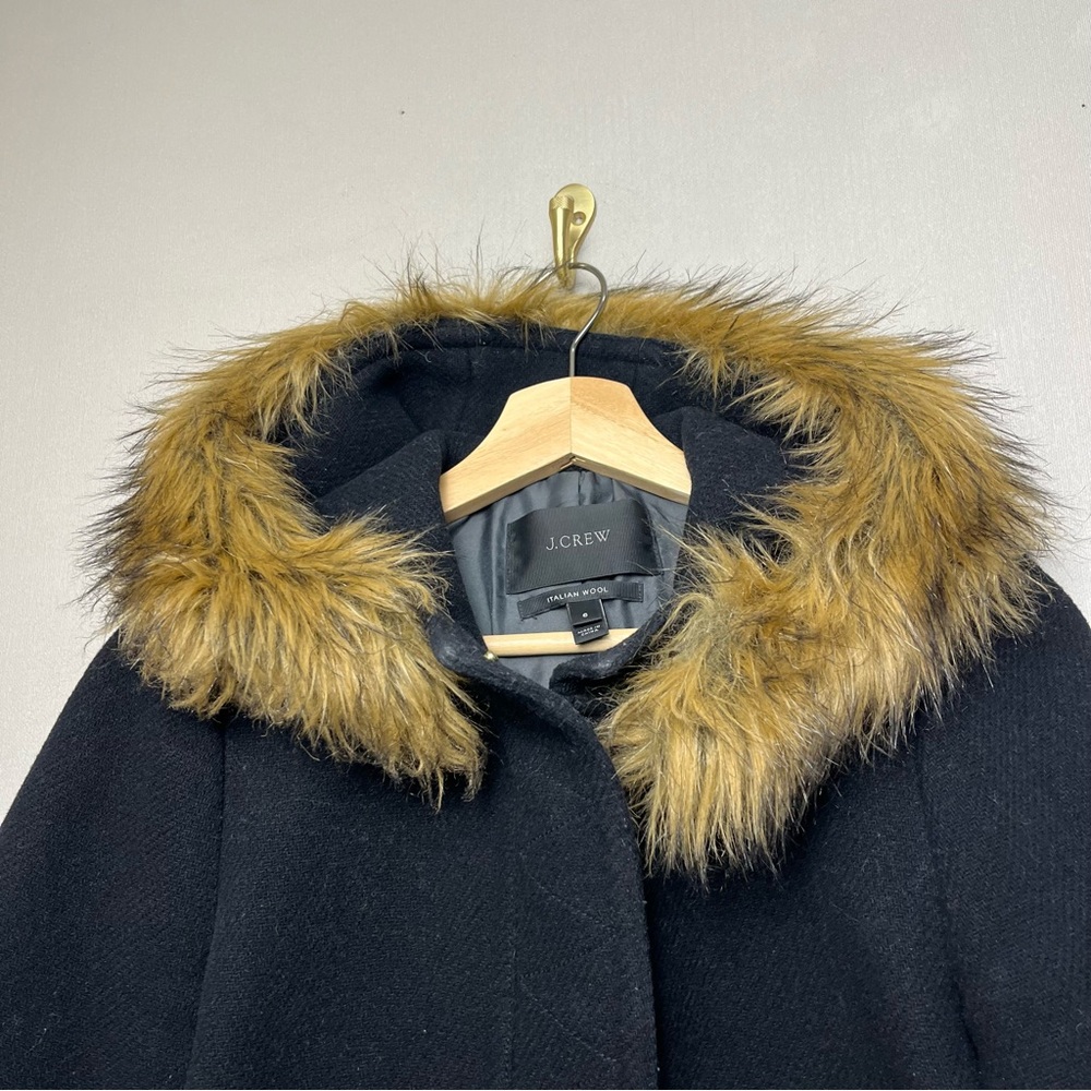 J.Crew Plus Chateau Parka black
Stadium Cloth Nello Gori wool blend Coat Size‎ 6 - Picture 11 of 15